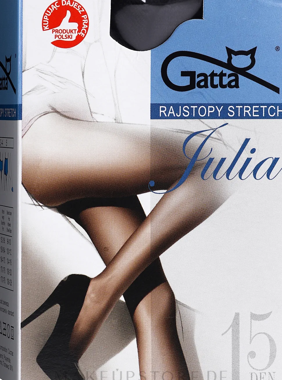 Strumpfhose Julia Stretch 15 DEN, nero