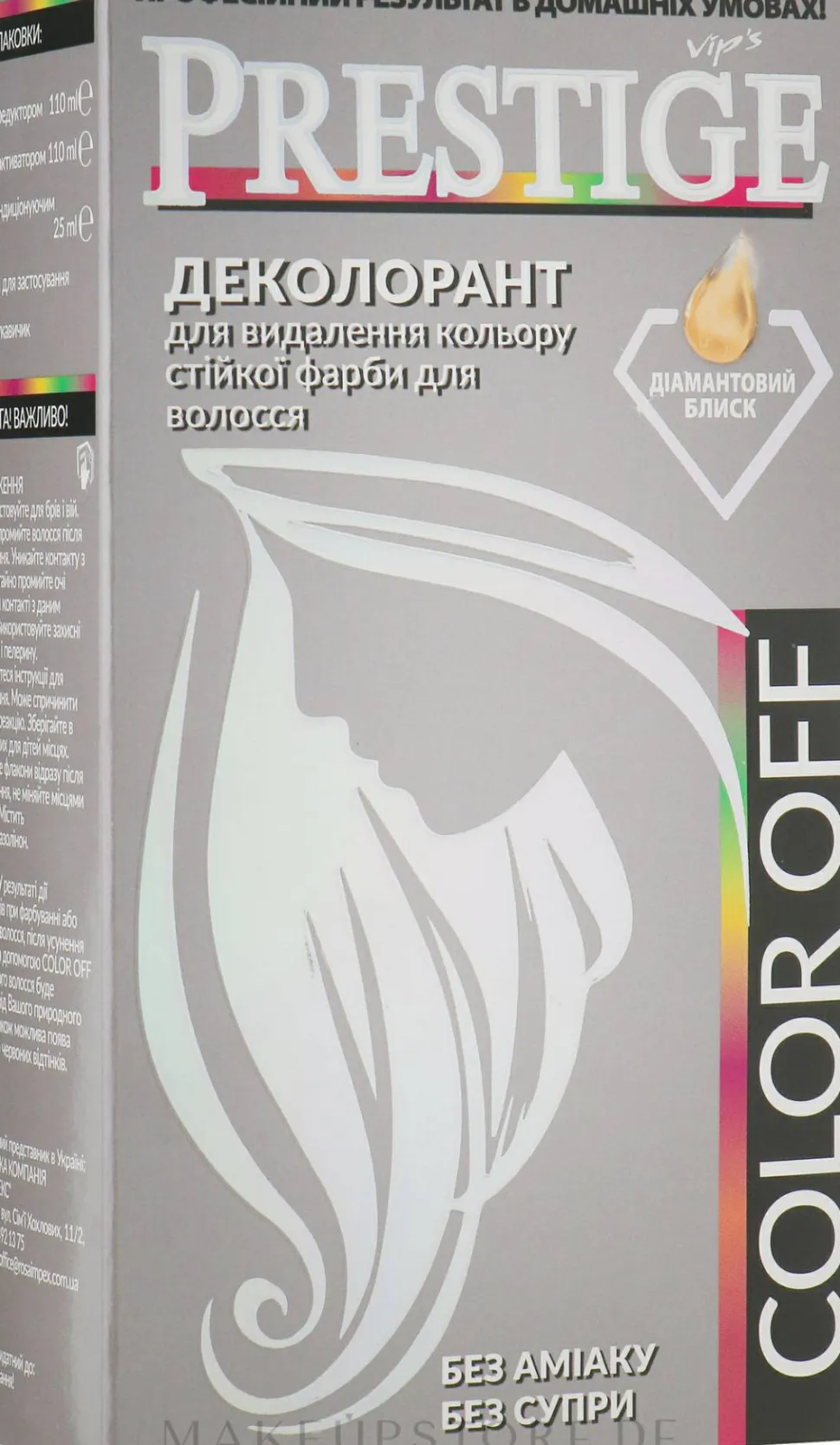System zur Entfernung von permanenten Farben aus dem Haar Decolorant