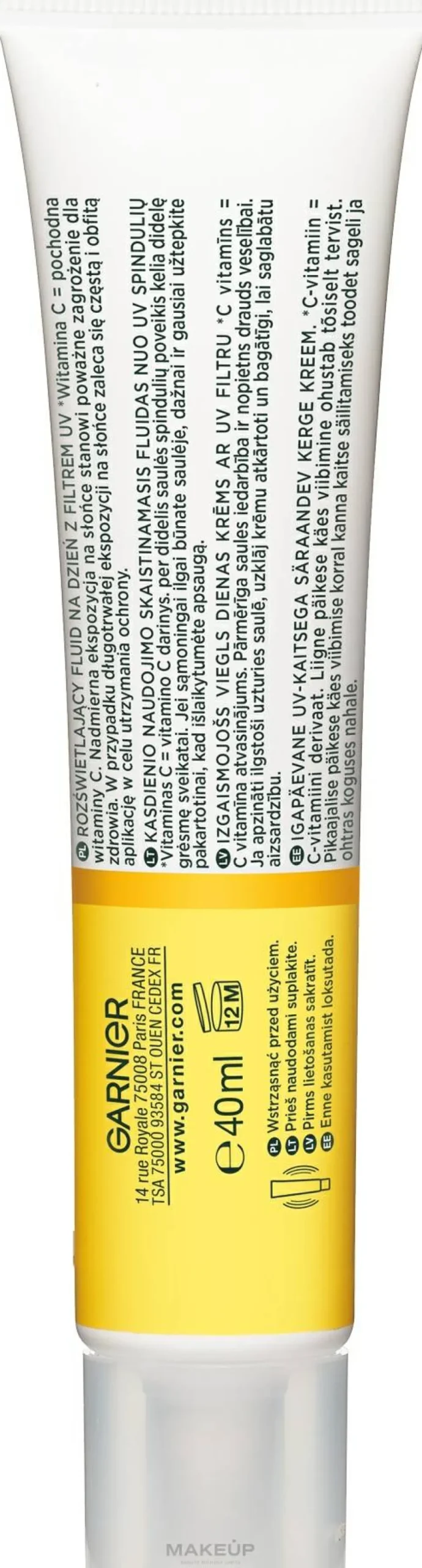 Tages-Sonnenschutzfluid mit Vitamin C für einen strahlenden Teint SPF50+