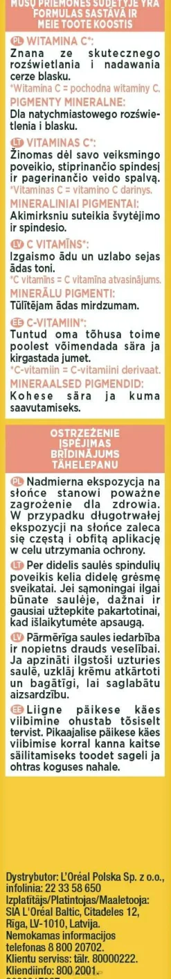 Tages-Sonnenschutzfluid mit Vitamin C für einen strahlenden Teint SPF50+