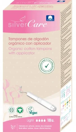 Tampons aus Bio-Baumwolle mit Applikator 18 St.