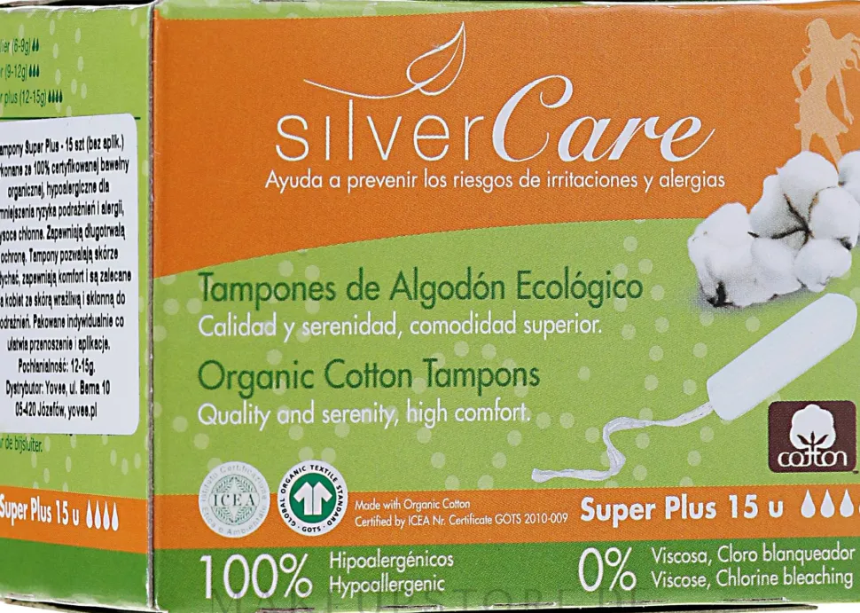 Tampons aus Bio-Baumwolle Super Plus 15 St.