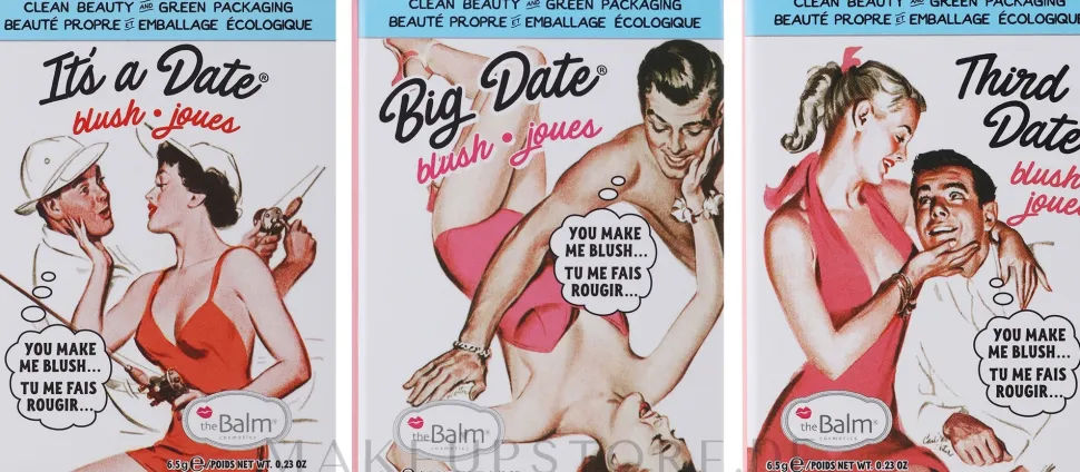theBalm Date Night Blush Set (Rouge 3x6.5g)