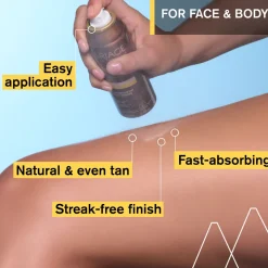 Thermales Selbstbräunungsspray für Gesicht und Körper