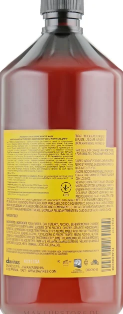 Tief feuchtigkeitsspendende und nährende Maske für trockenes und sprödes Haar