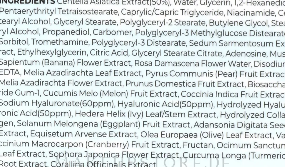 Tiefe Feuchtigkeitscreme mit Centella und Hyaluronsäure-Komplex