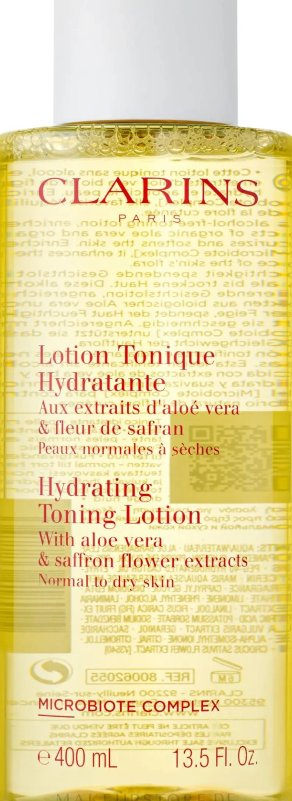 Tonisierende und feuchtigkeitsspendende Gesichtslotion mit Aloe Vera- und Safranblütenextrakt