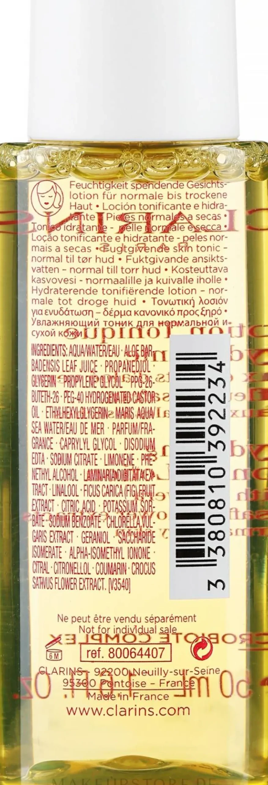 Tonisierende und feuchtigkeitsspendende Gesichtslotion mit Aloe Vera- und Safranblütenextrakt