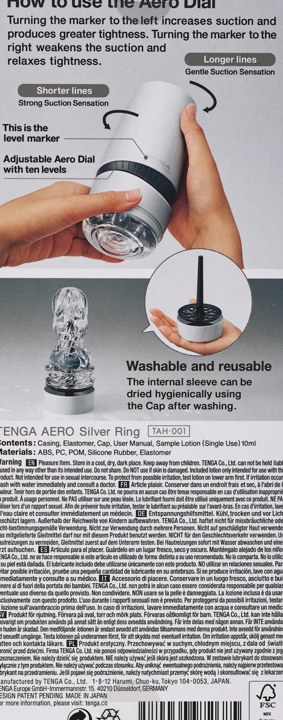Transparenter Masturbator