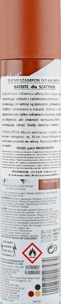 Trockenes Shampoo