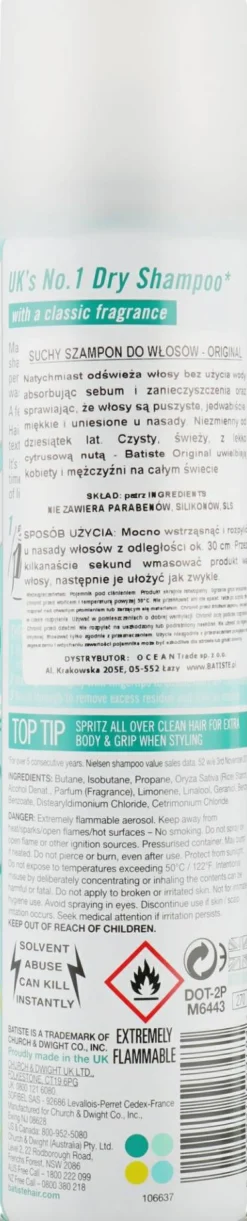 Trockenes Shampoo