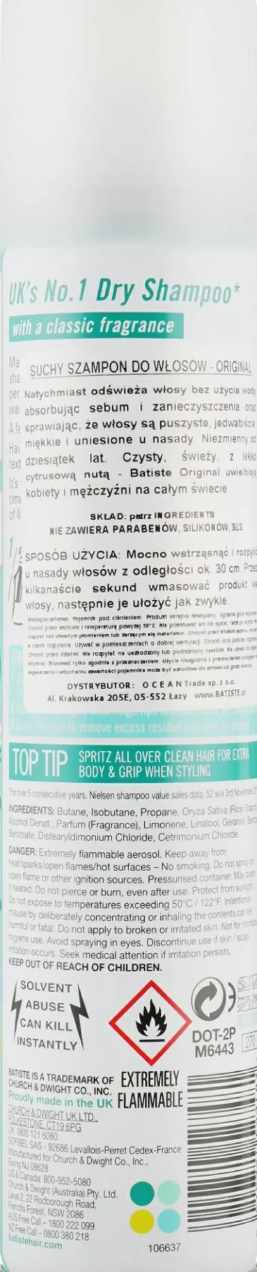 Trockenes Shampoo