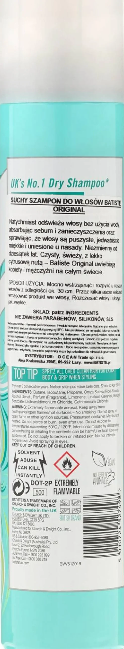 Trockenes Shampoo