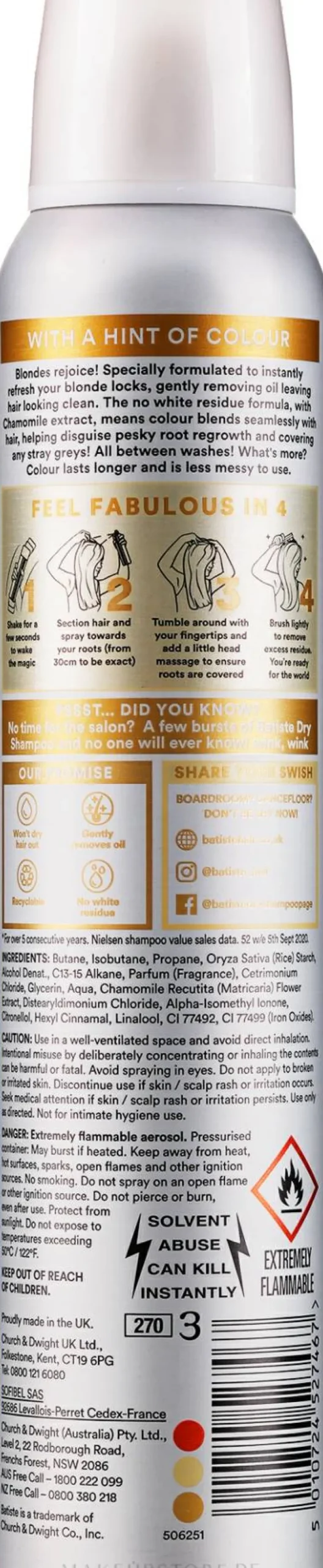 Trockenes Shampoo