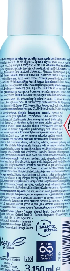 Trockenshampoo für fettiges Haar