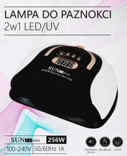 UV LED Lampe für Nägel, schwarz-weiß
