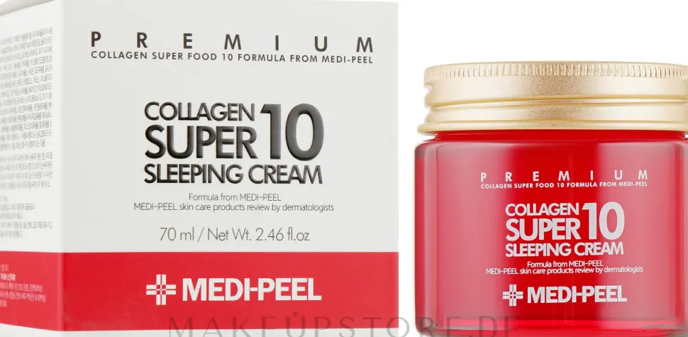 Verjüngende Nachtcreme mit Kollagen