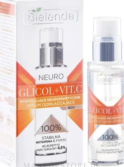 Verjüngendes Gesichtsserum für die Nacht mit Glykolsäure und Vitamin C
