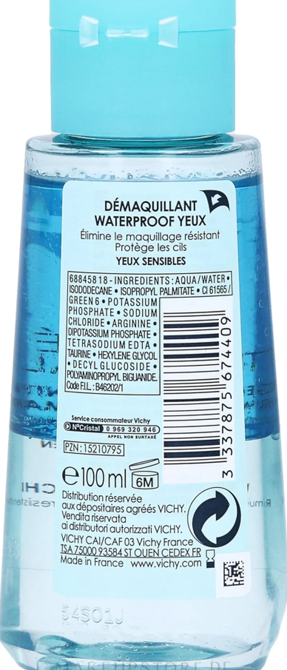 Vichy Purete Thermale Waterproof Eye Make-Up Remover