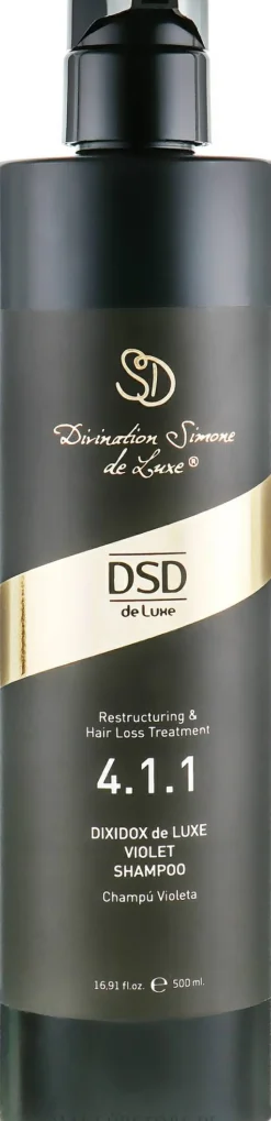 Violettes Shampoo gegen Gelbstich für graue, weiße und blonde Haare 4.1.1