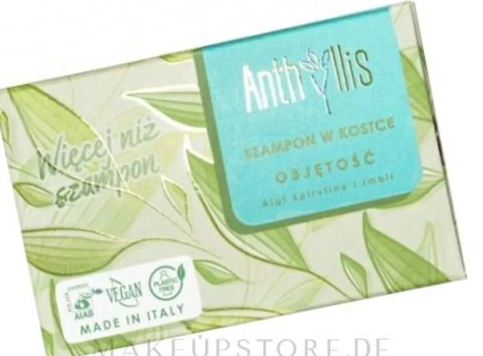 Volumengebendes festes Shampoo mit Ingwer- und Spirulina-Extrakten