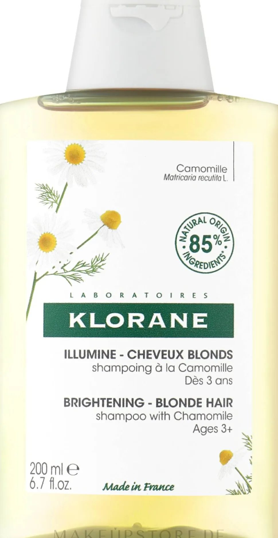 Volumen-Shampoo für blondes Haar mit Kamillenextrakt