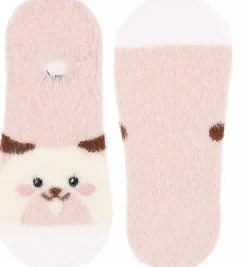 Warme Damen-Sneakersocken, CDC350-540, pfirsichfarben