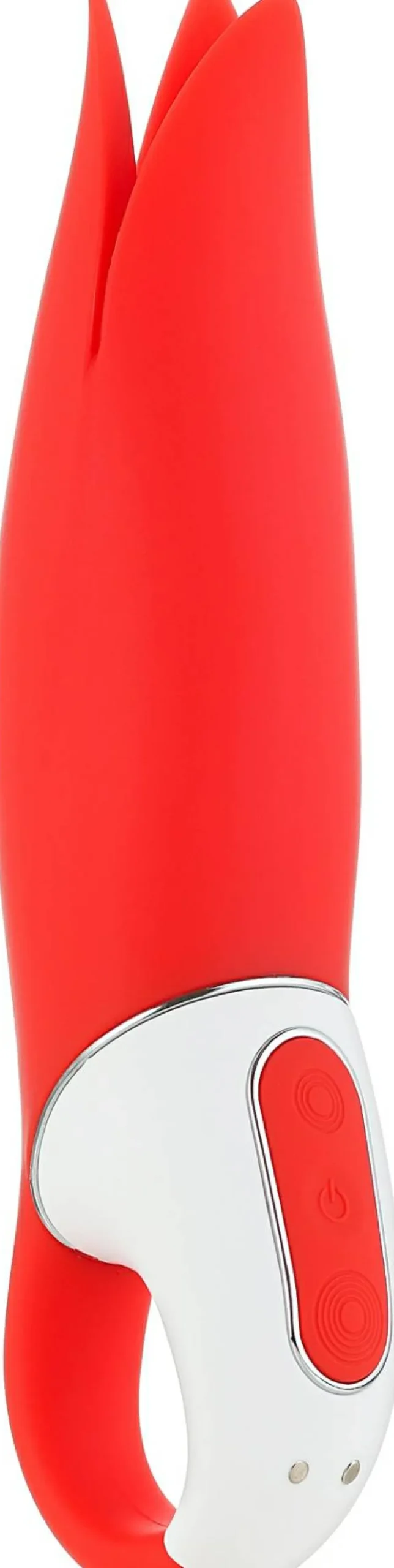 Wasserdichter Klitoris-Vibrator mit flatternden Lamellen rot