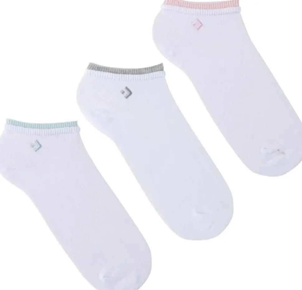 Weiße Socken mit grauem Einsatz
