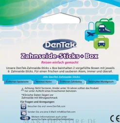 Zahnseide-Sticks + Box grün rose