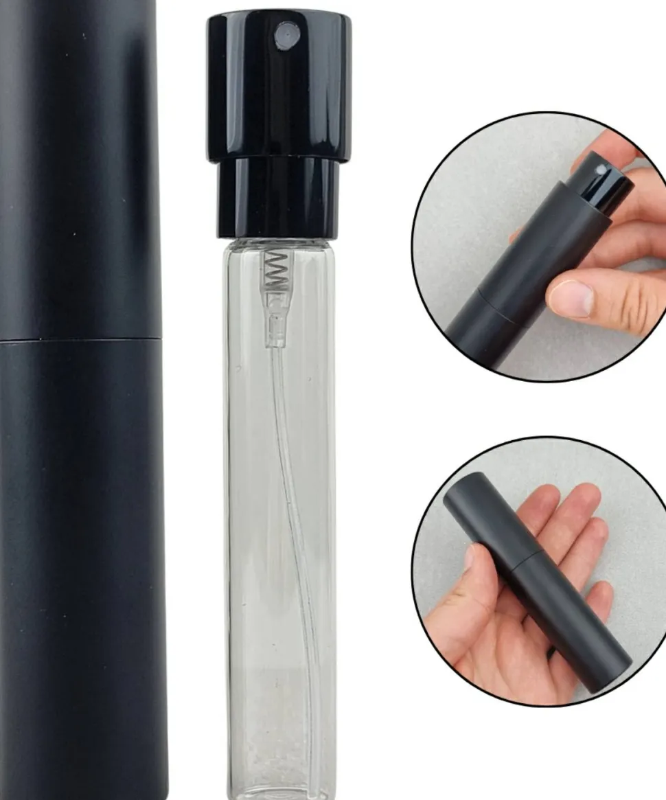 Zerstäuber für Parfüm, 10 ml, Pastellschwarz