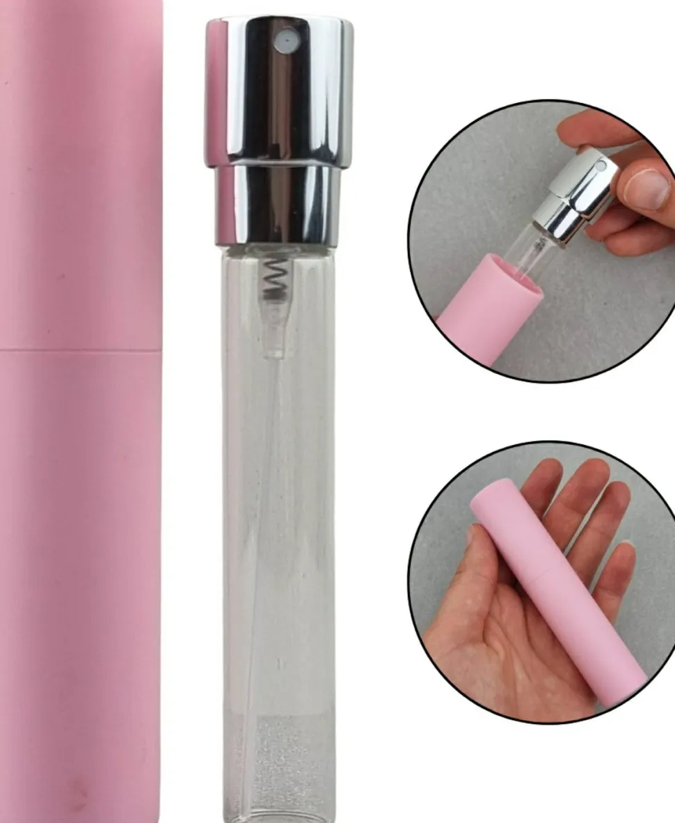 Zerstäuber für Parfüm, 10 ml, pastellrosa