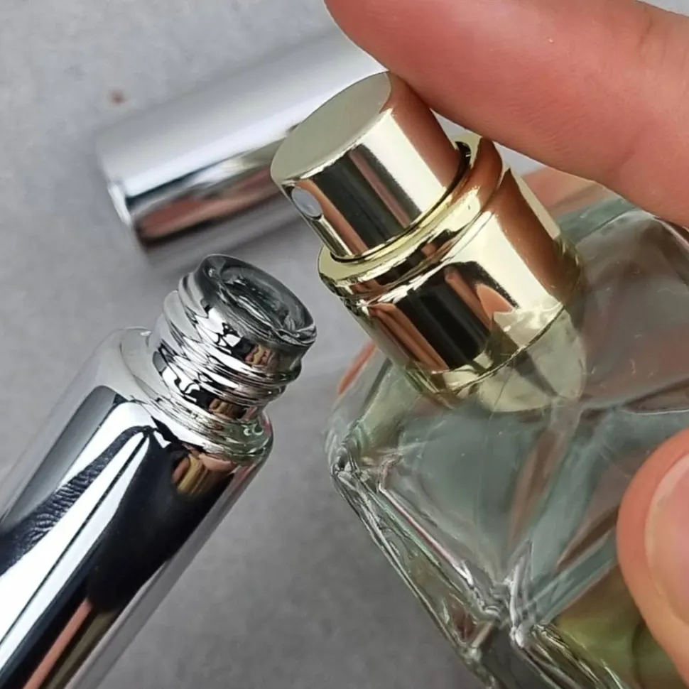 Zerstäuber für Parfüm, 15 ml, silberfarben