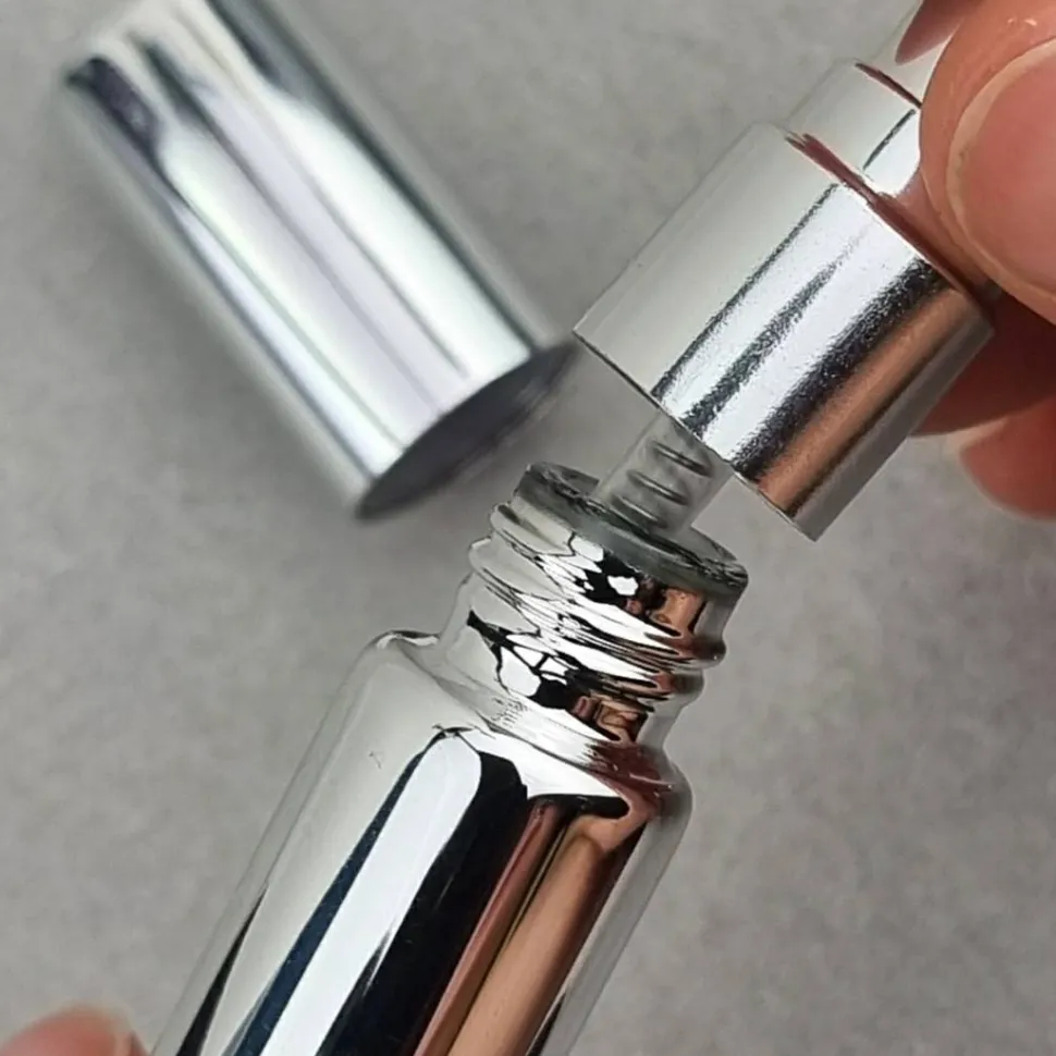 Zerstäuber für Parfüm, 15 ml, silberfarben