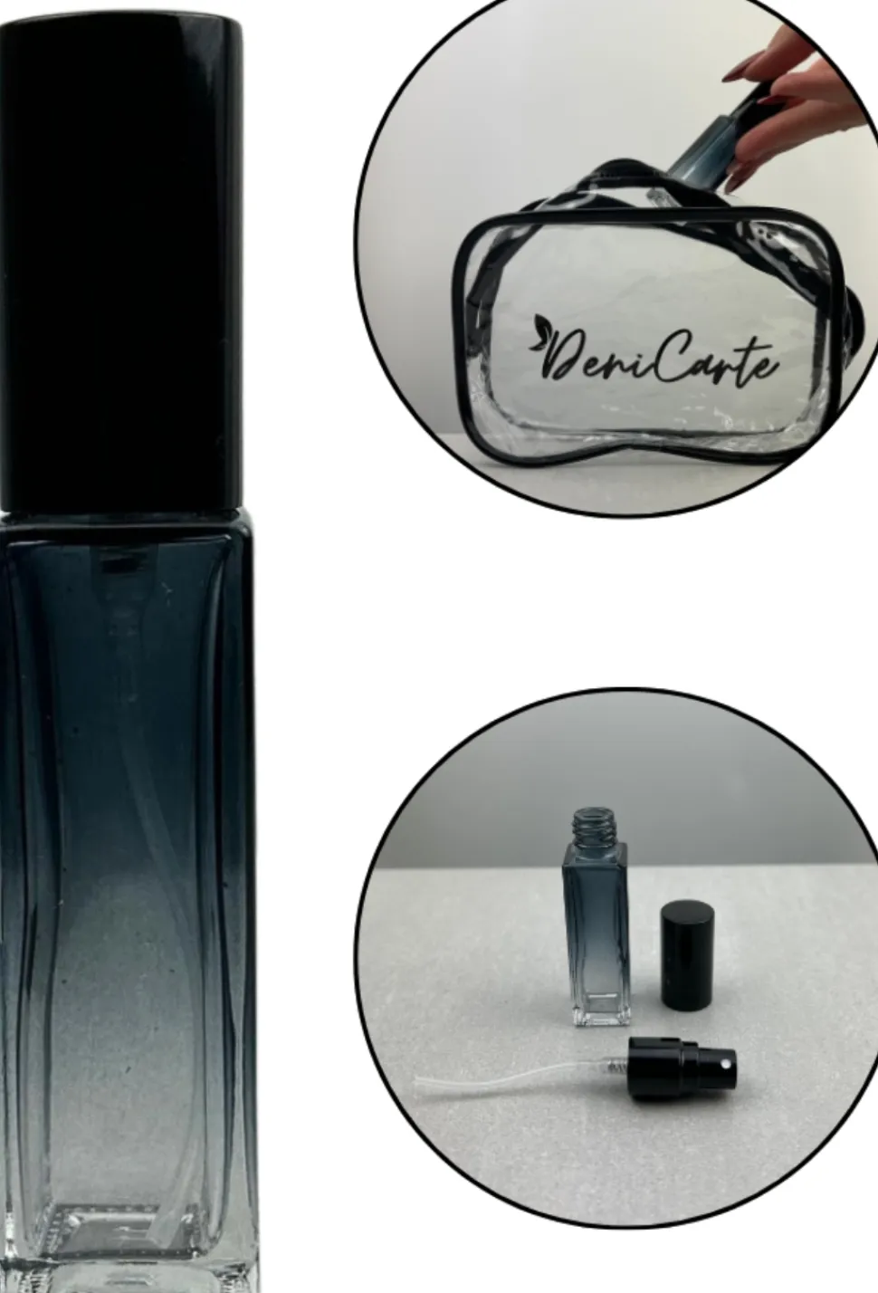 Zerstäuber für Parfüm, 10 ml, ombre blau