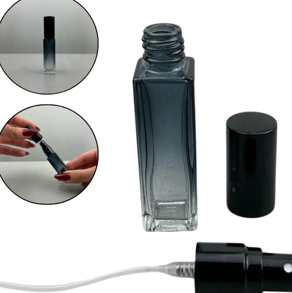 Zerstäuber für Parfüm, 10 ml, ombre blau