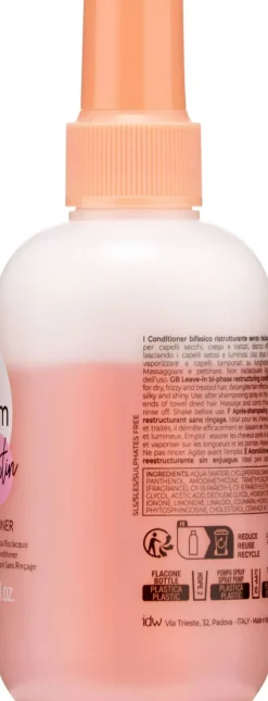 Zweiphasiger Haarspülung-Spray mit Keratin